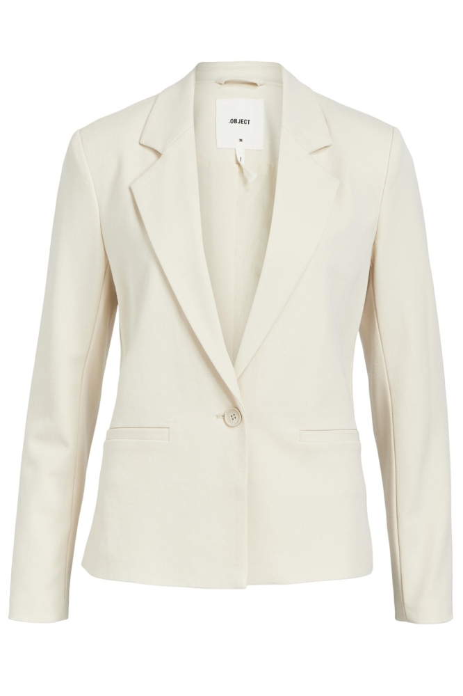 OBJLISA L/S BUTTON BLAZER NOOS 23043420 SANDSHELL